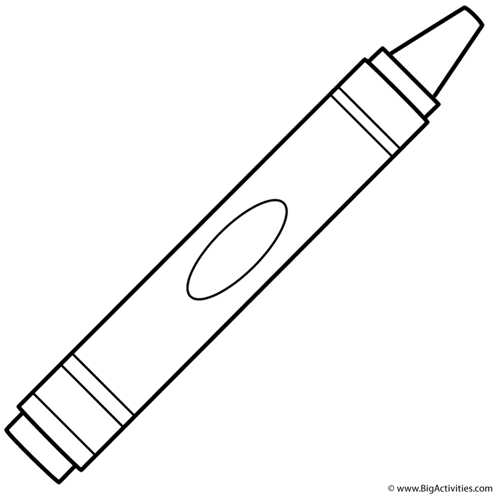 Crayon Coloring Page 100th Day Of School Crayon Coloring Page 100th Day Of School