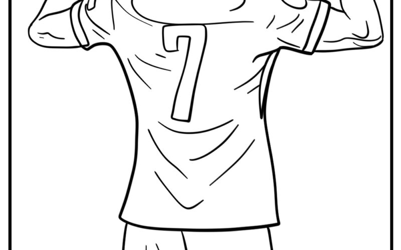 Cristiano Ronaldo Coloring Pages 25 Free Printable PDFs