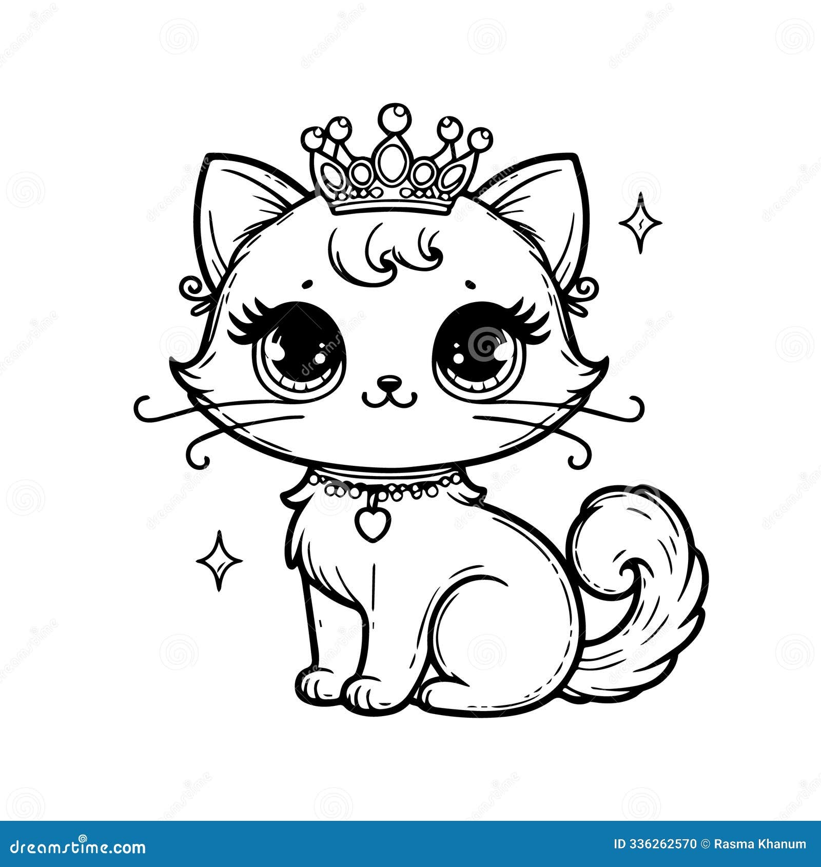 Cute And Simple Cat Coloring Sheets For All Ages kids Colouring Book Stock Vector Illustration Of Wearing Brand 336262570