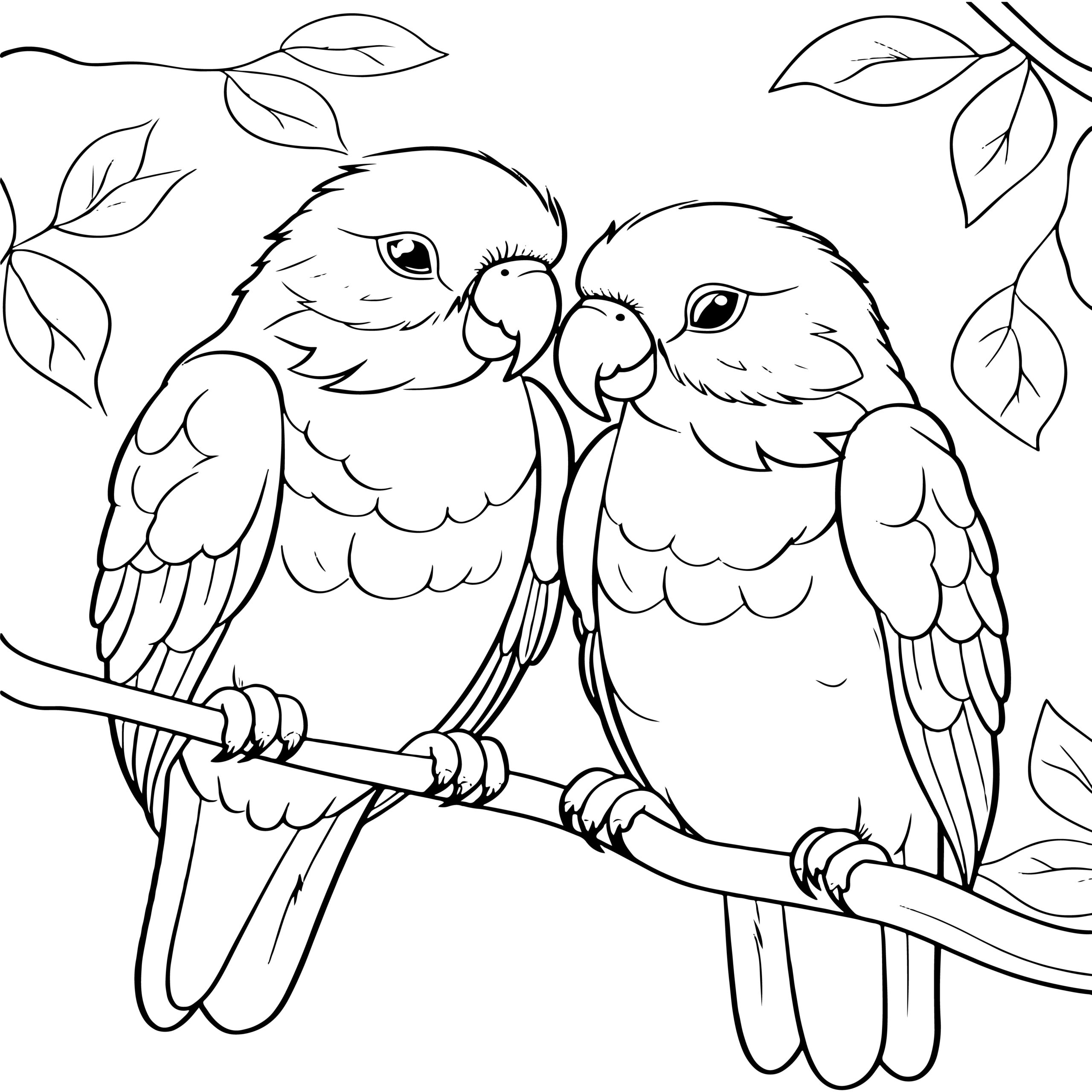 Cute Bird Love Coloring Book For Adult And Kids Bird Coloring Pages Made By Teachers Cute Bird Love Coloring Book For Adult And Kids Bird Coloring Pages Made By Teachers