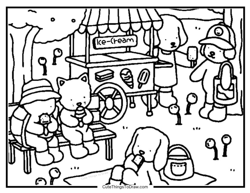 Cute Bobbie Goods And Friends Coloring Pages Free PDF Printables Cute Things To Draw