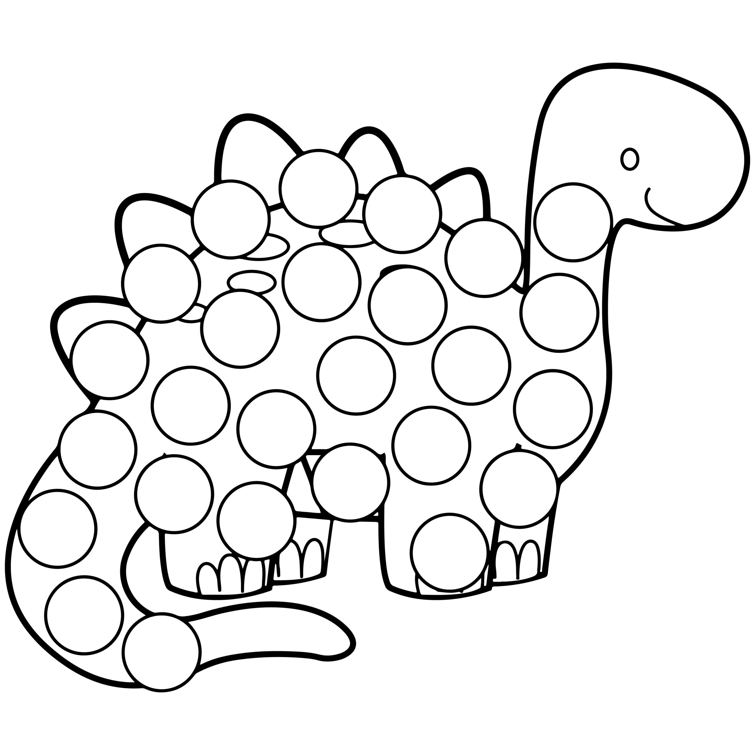 Cute Dinosaur Dot Marker Coloring And Activity Book For Toddlers Kindergarten Made By Teachers