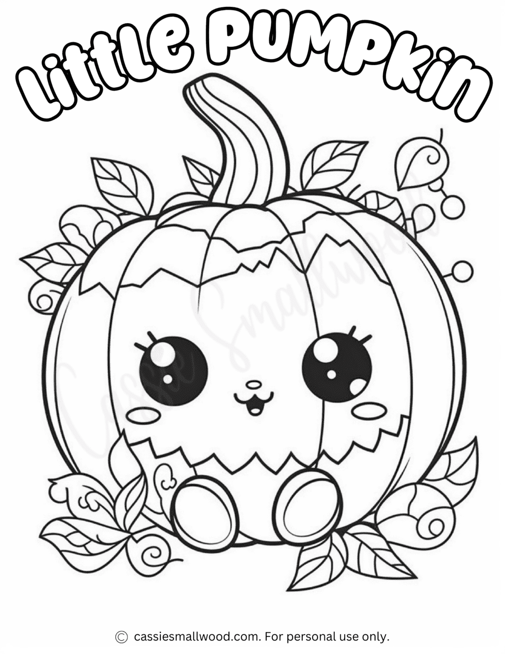 Cute Halloween Coloring Page Cassie Smallwood Cute Halloween Coloring Page Cassie Smallwood