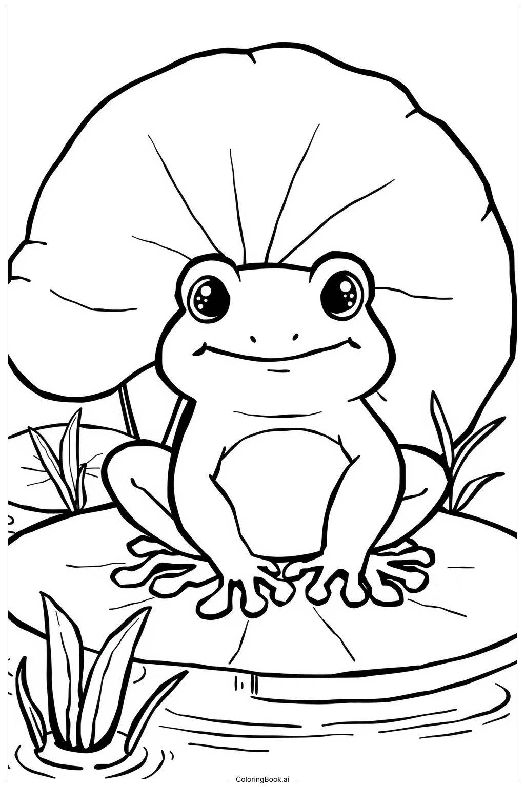 Cute Kawaii Frog Coloring Page Free PDF PNG Printable Cute Kawaii Frog Coloring Page Free PDF PNG Printable