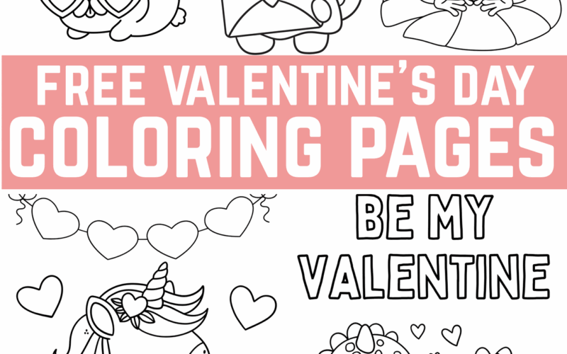 Cute Valentine s Day Coloring Pages Crafty Morning