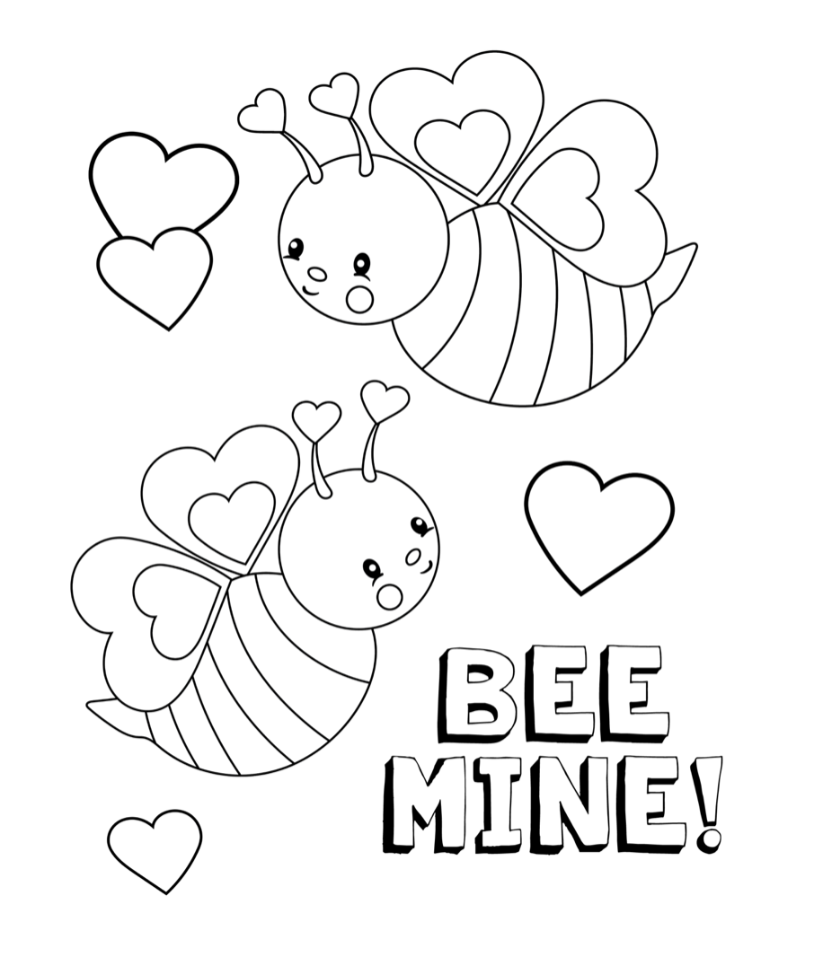 cute valentines day coloring pages