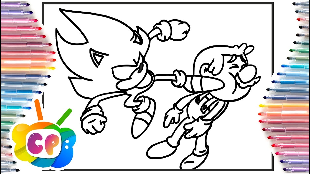 DARK SONIC Vs The WORLD Coloring How To Draw Sonic YouTube