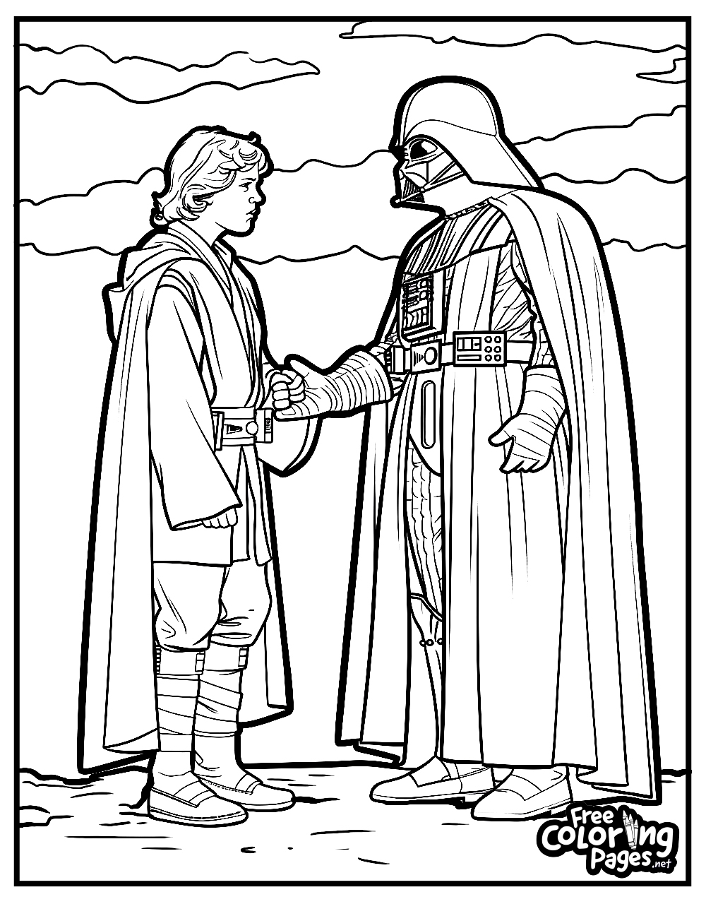 Darth Vader Coloring Pages Free Coloring Pages