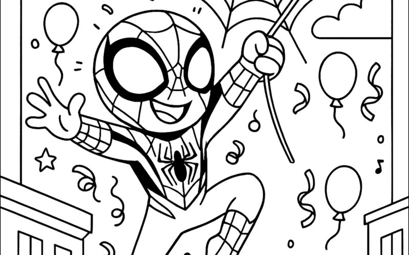 Day Of Celebration Spidey And His Amazing Friends Coloring Pages