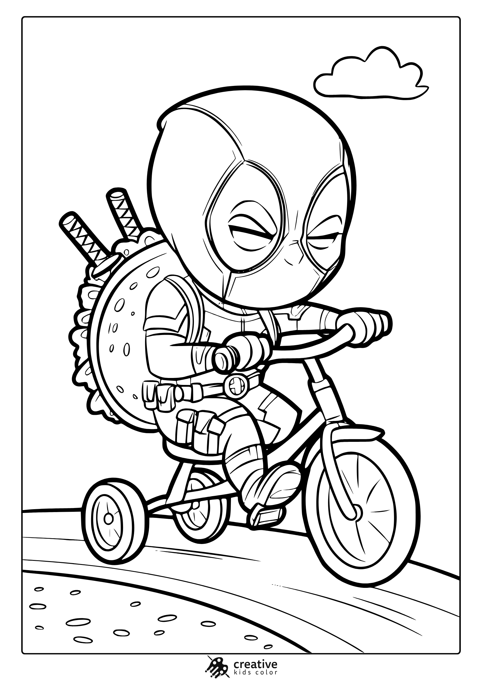 deadpool and wolverine coloring pages