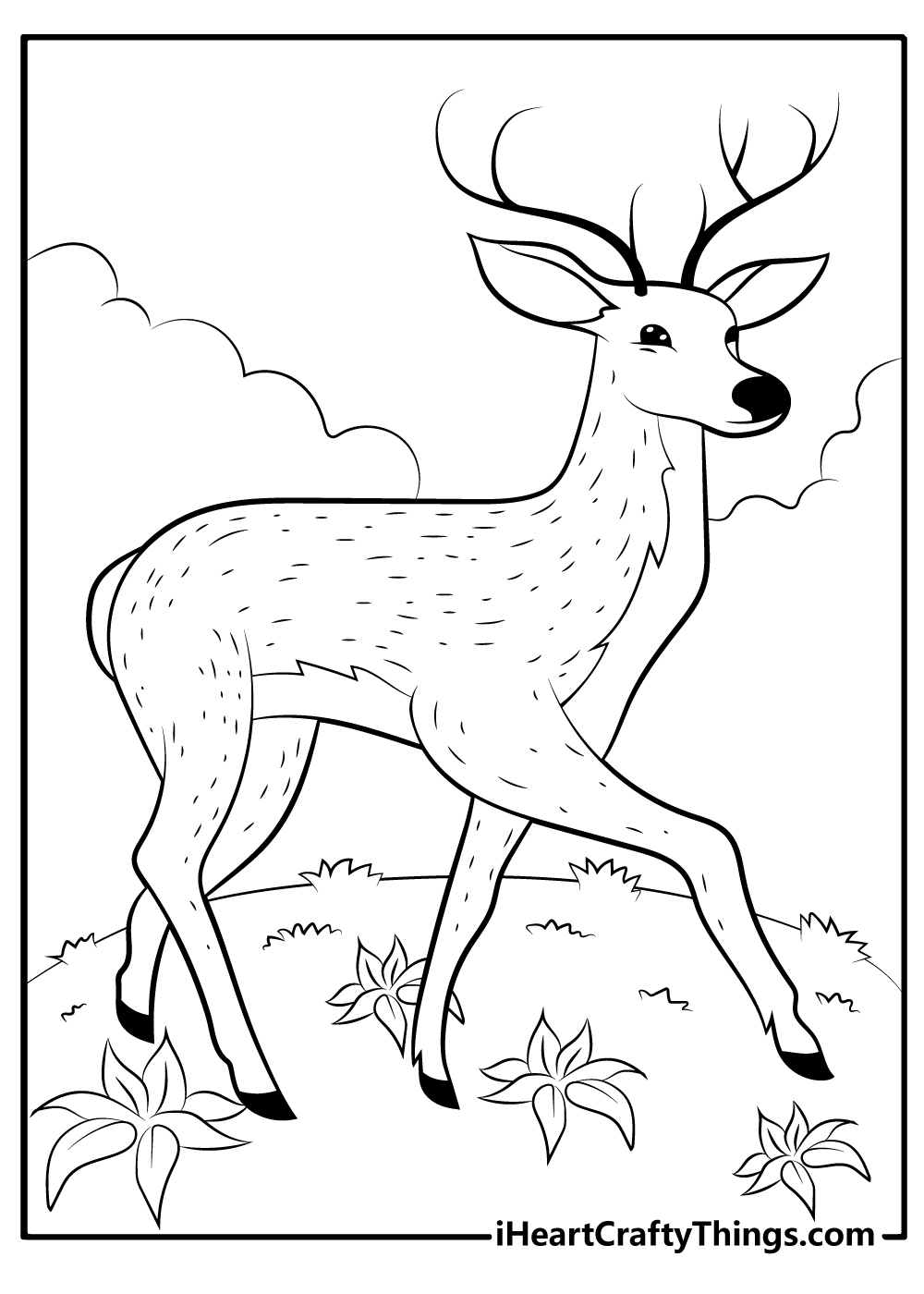 Deer Coloring Pages 30 Free Printable Sheets For Kids Deer Coloring Pages 30 Free Printable Sheets For Kids