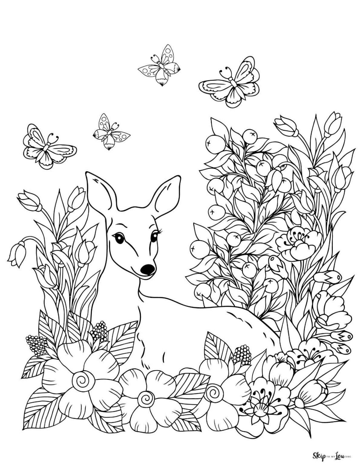 Deer Coloring Pages Free Printables For Kids And Adults Skip To My Lou Deer Coloring Pages Free Printables For Kids And Adults Skip To My Lou