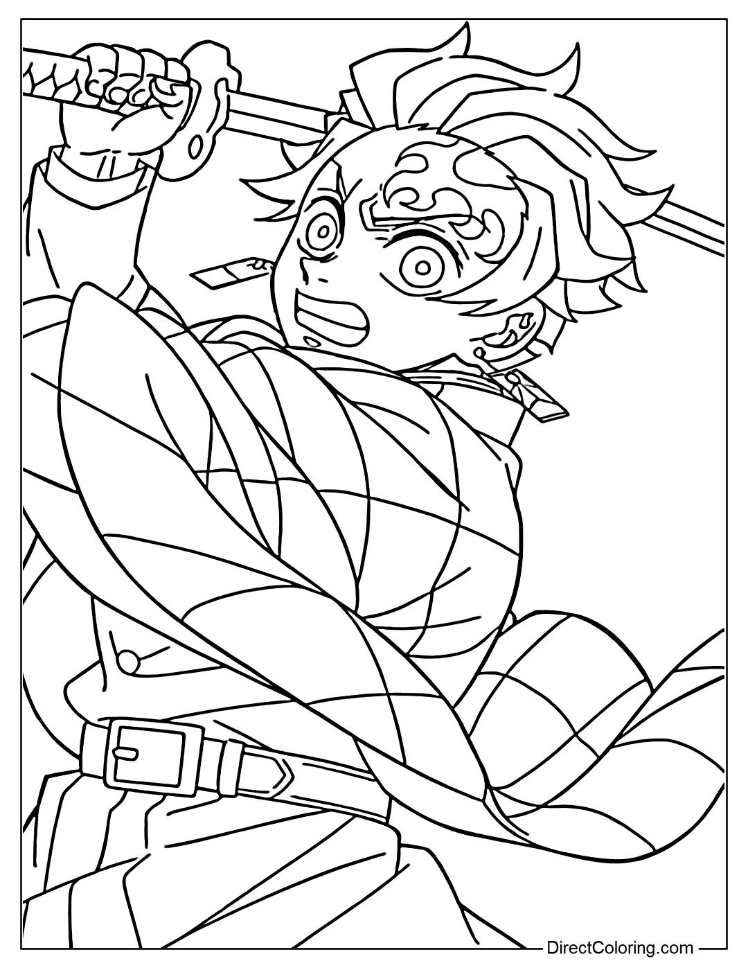 Demon Slayer Infinity Castle Coloring Pages Free PDF To Download And Print