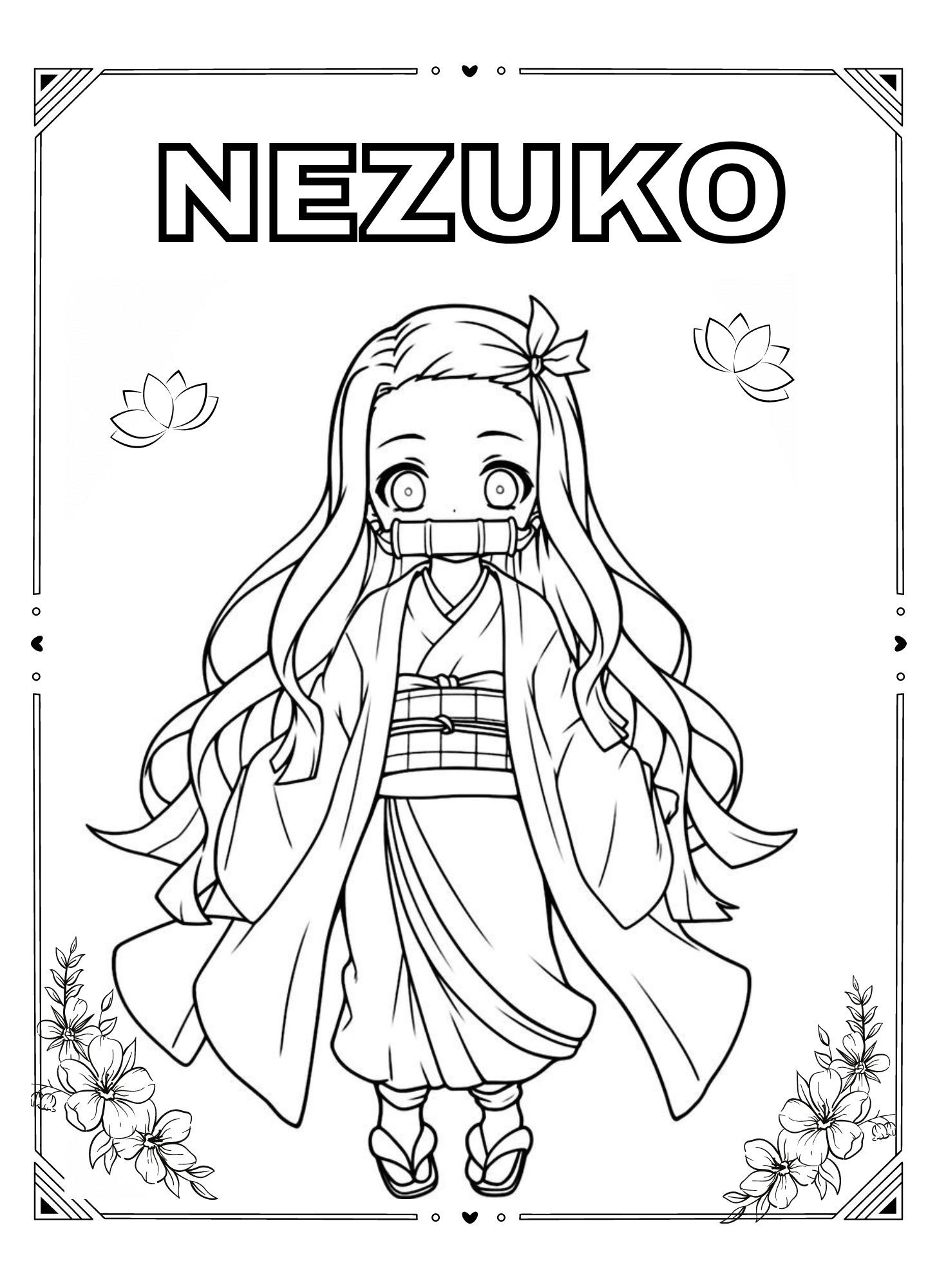 Demon Slayer Printable Coloring Pages By Caeulumevren Raket PH