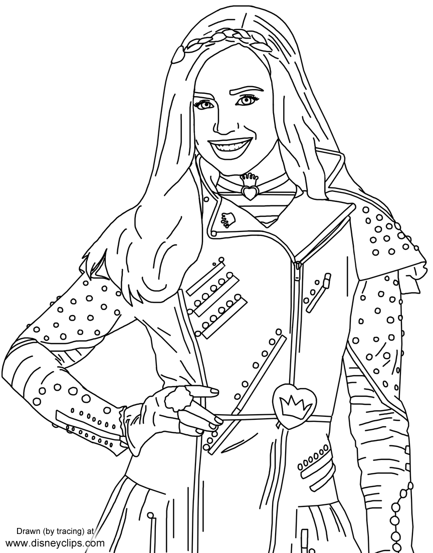 coloring pages descendants coloring pages descendants