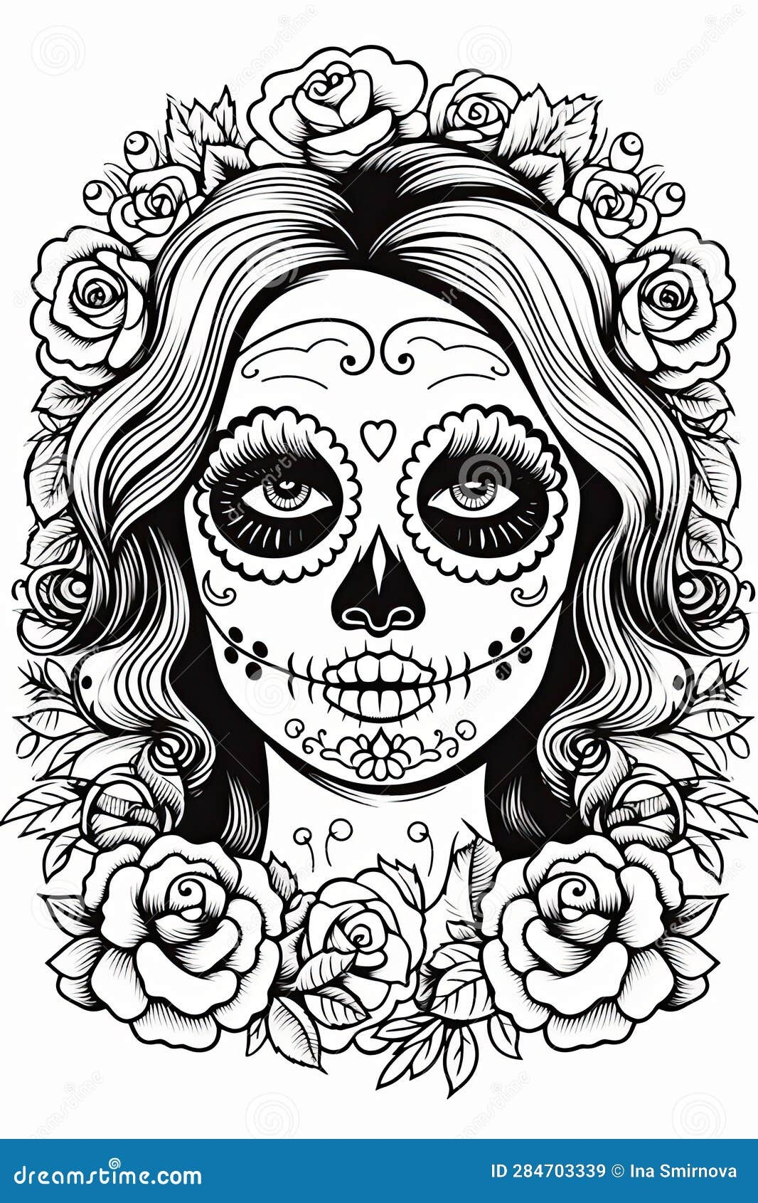 day of the dead coloring pages