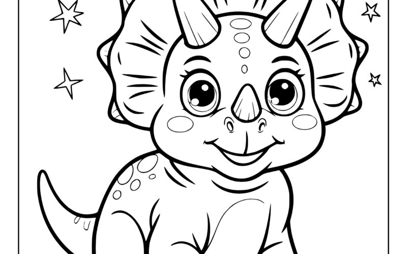 Dinosaur Coloring Pages 20 Free Printable PDF