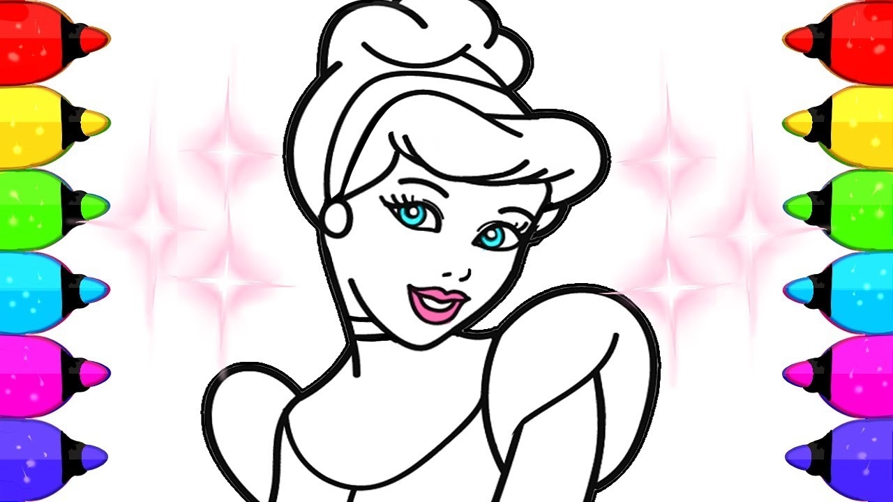 cinderella coloring page
