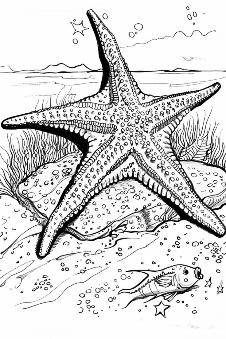 Dive Into Creativity With Printable Starfish Coloring Pages For Kids