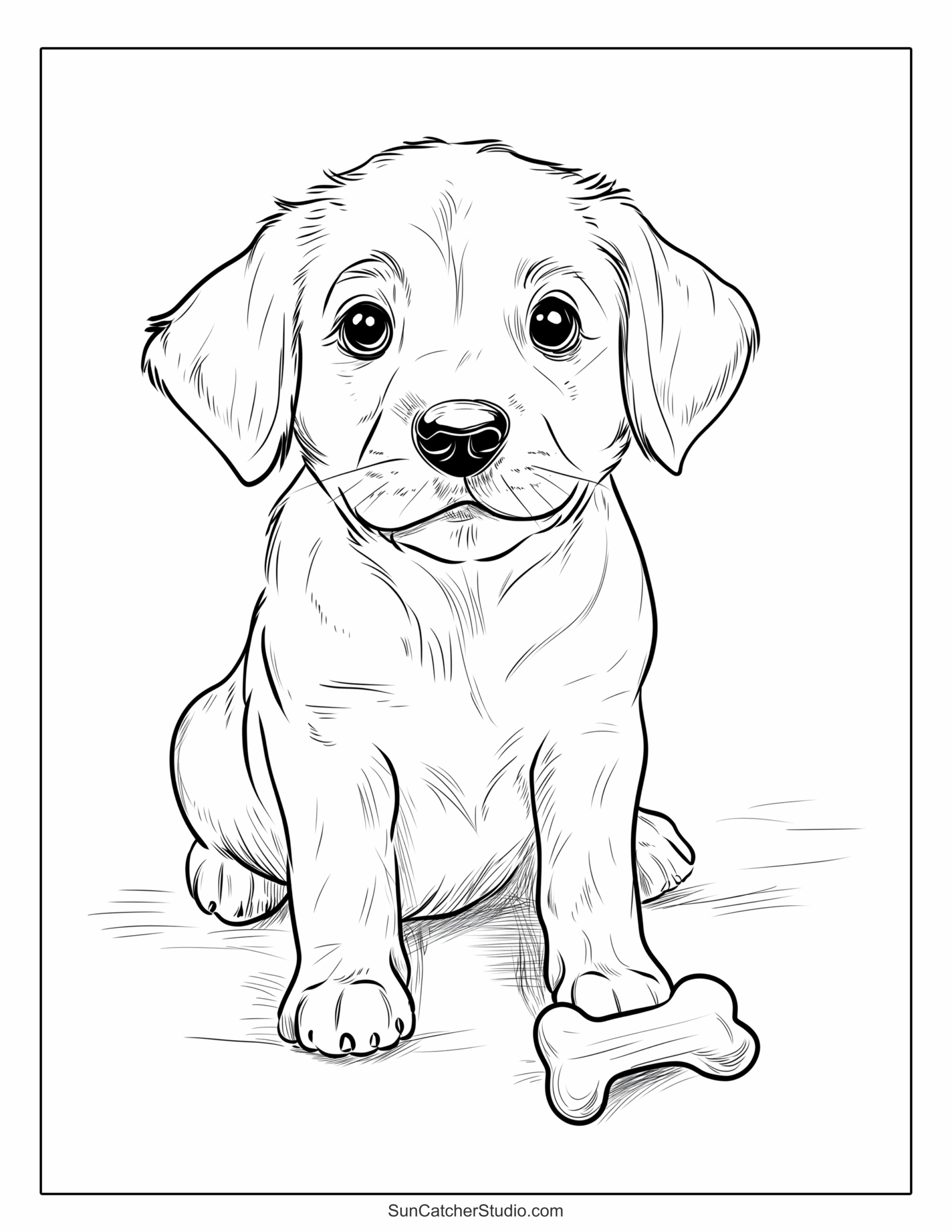 coloring pages dog