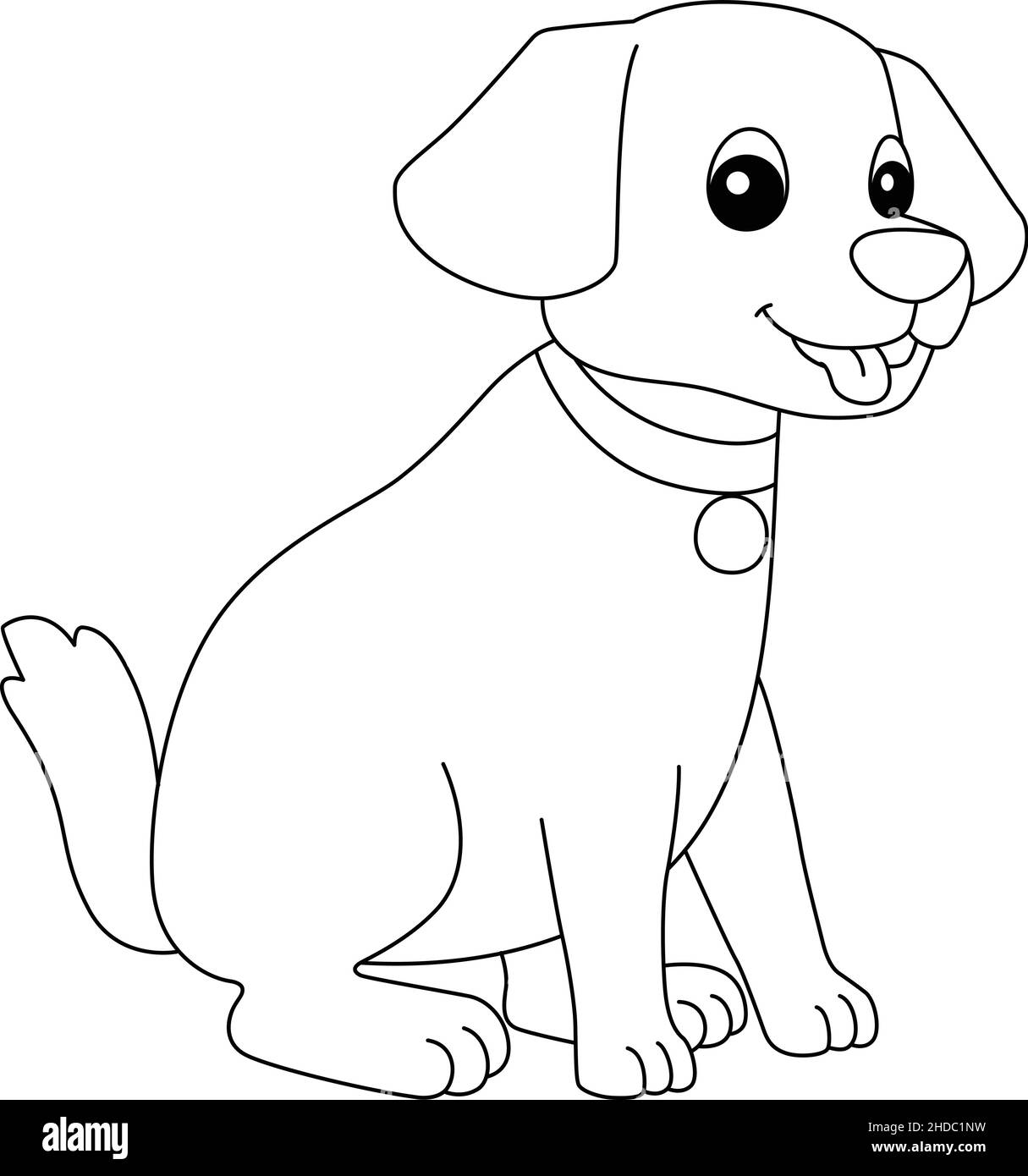 coloring page of a dog