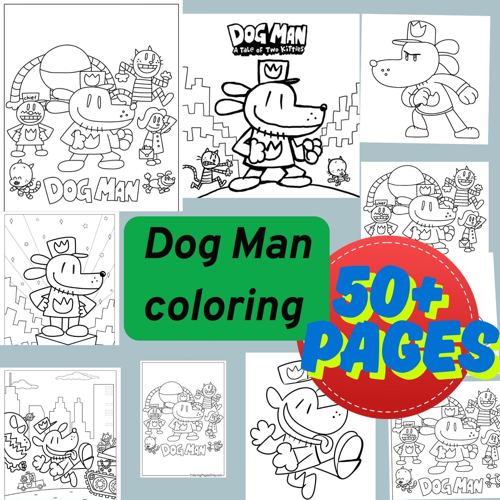 dogman coloring pages dogman coloring pages