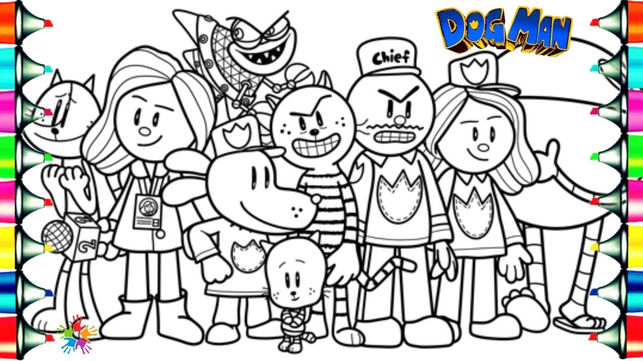 dogman coloring page