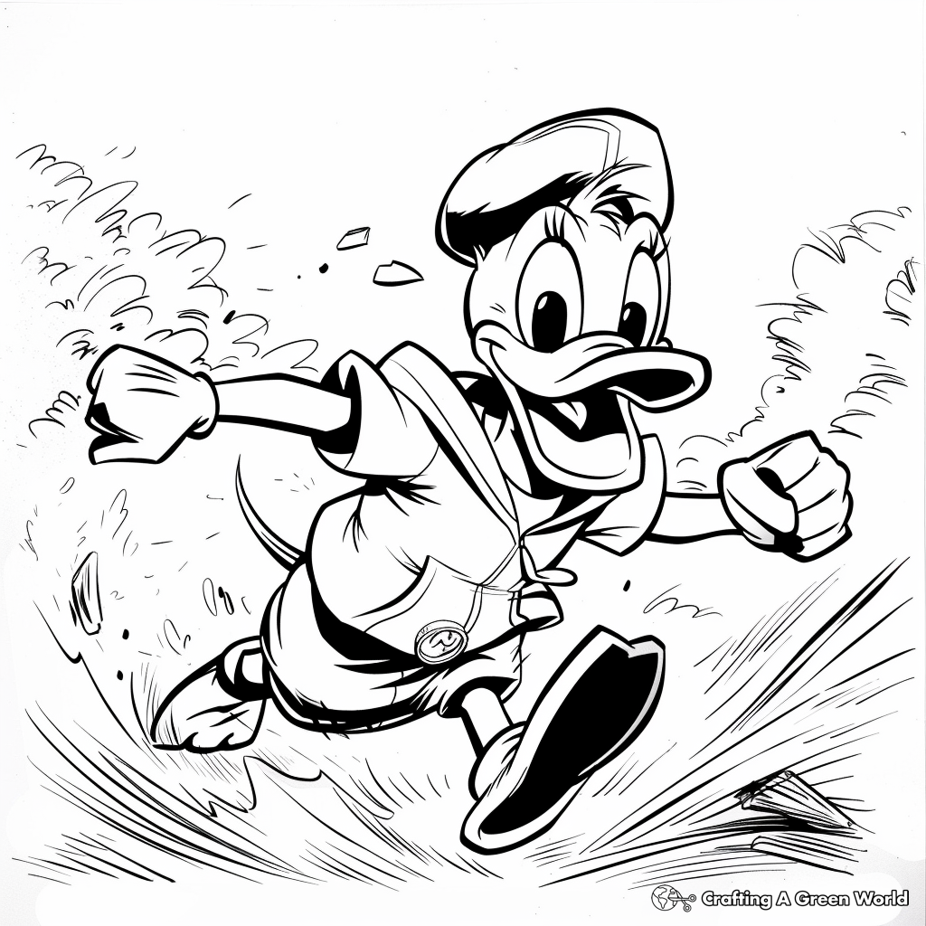 donald duck coloring pages