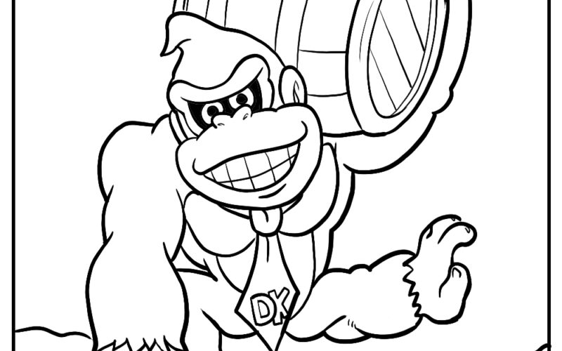 Donkey Kong Coloring Pages 15 Printable PDFs For Free