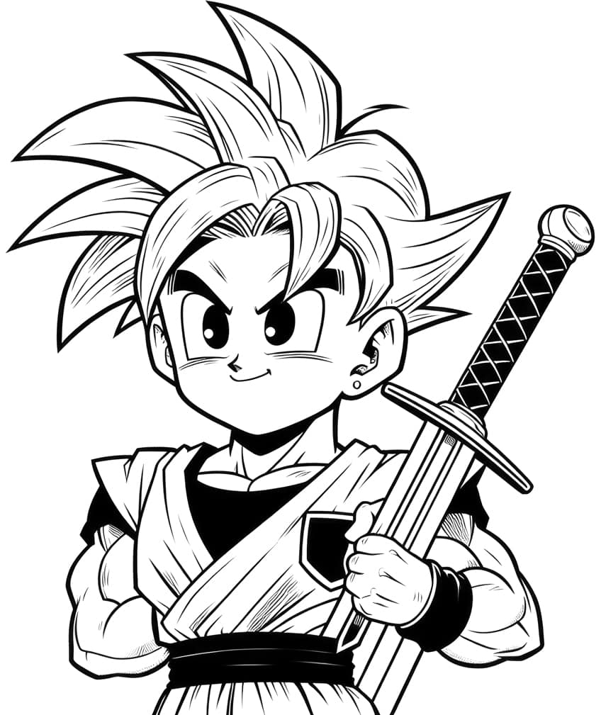goku coloring page