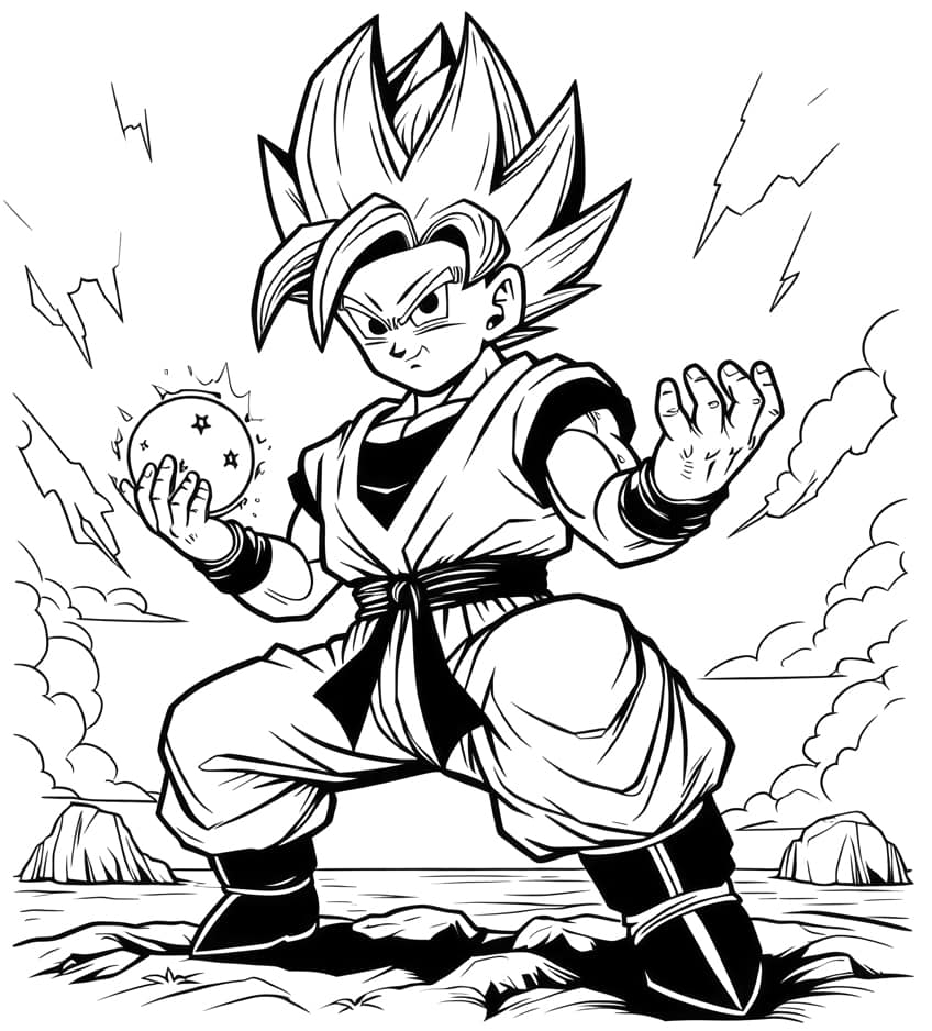 Dragon Ball Z Coloring Pages 45 Coloring Sheets For Enthusiasts