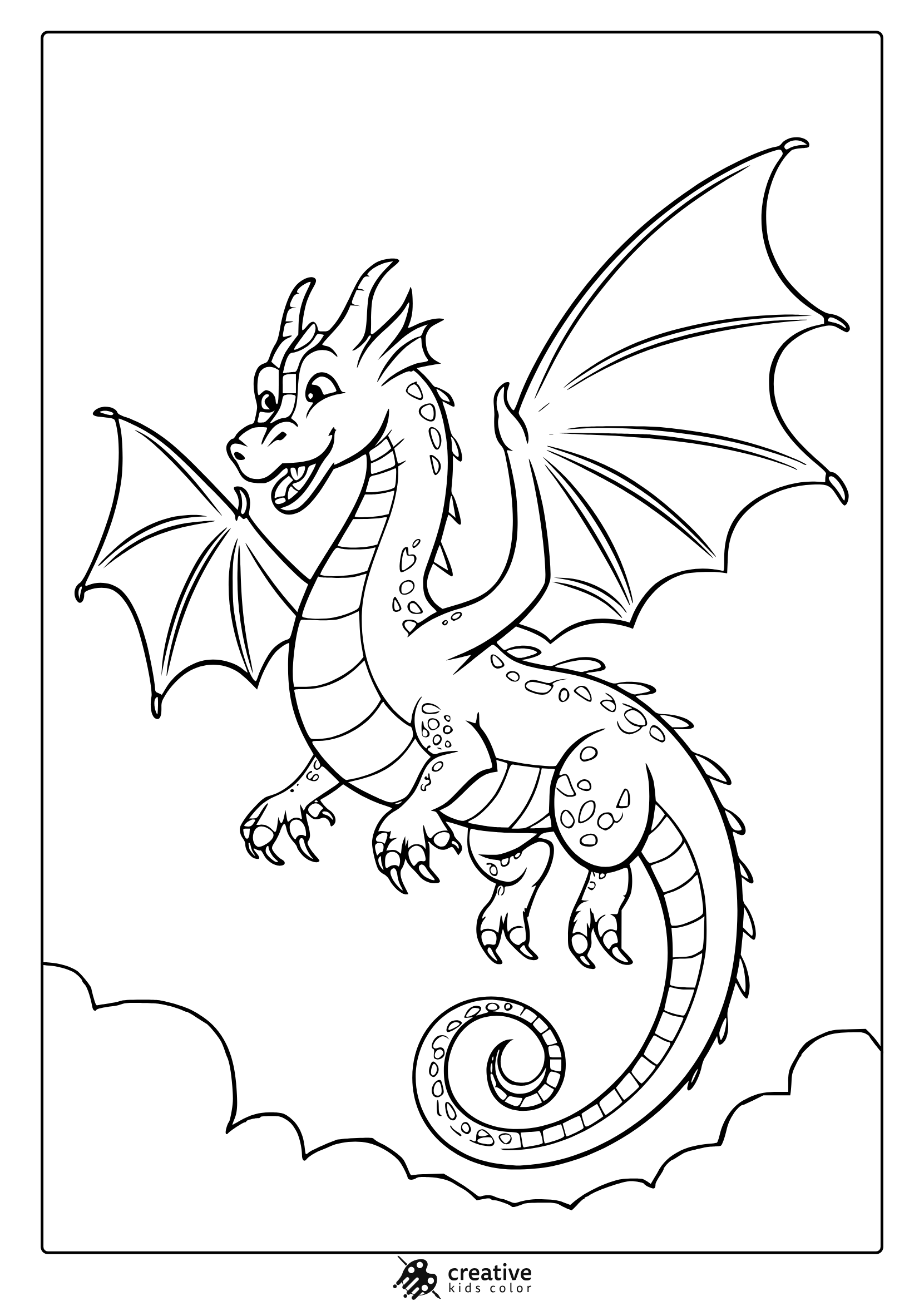 Dragon Coloring Pages 25 Free Printable PDF 