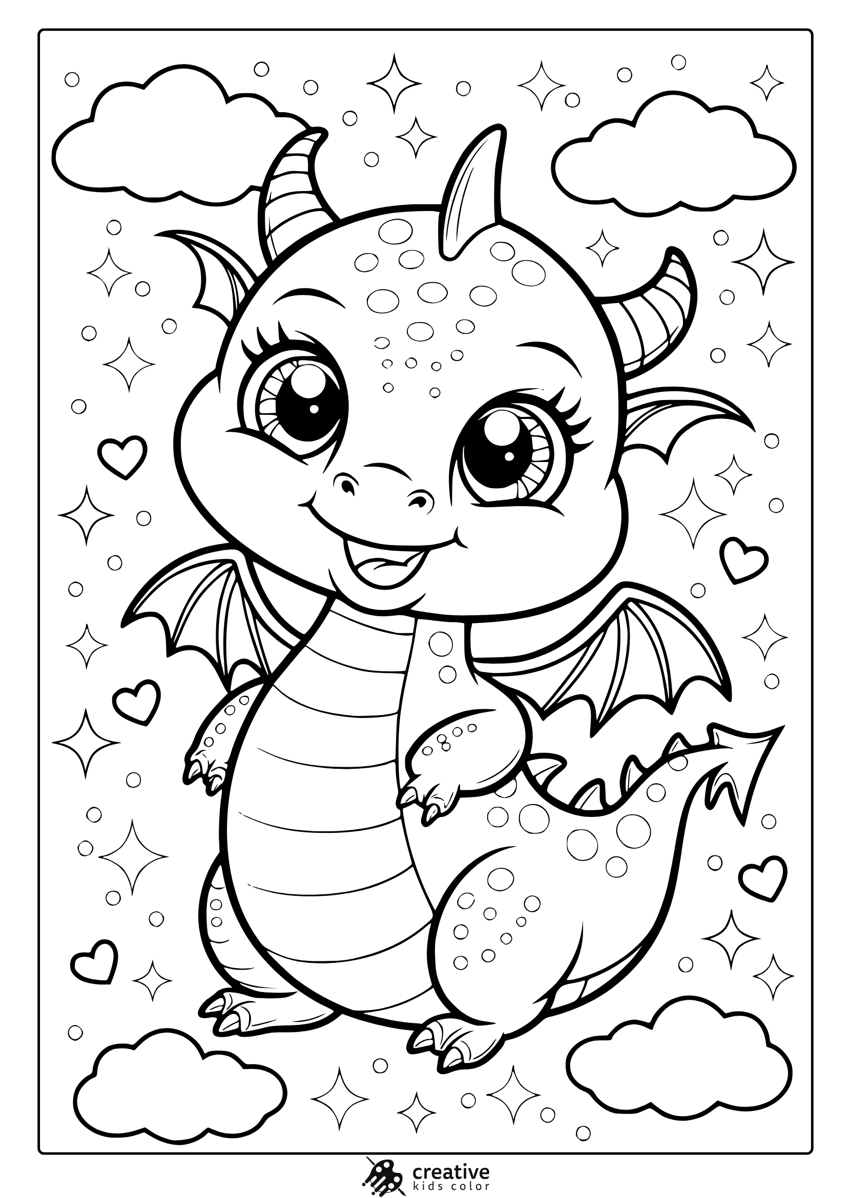 Dragon Coloring Pages 25 Free Printable PDF Dragon Coloring Pages 25 Free Printable PDF