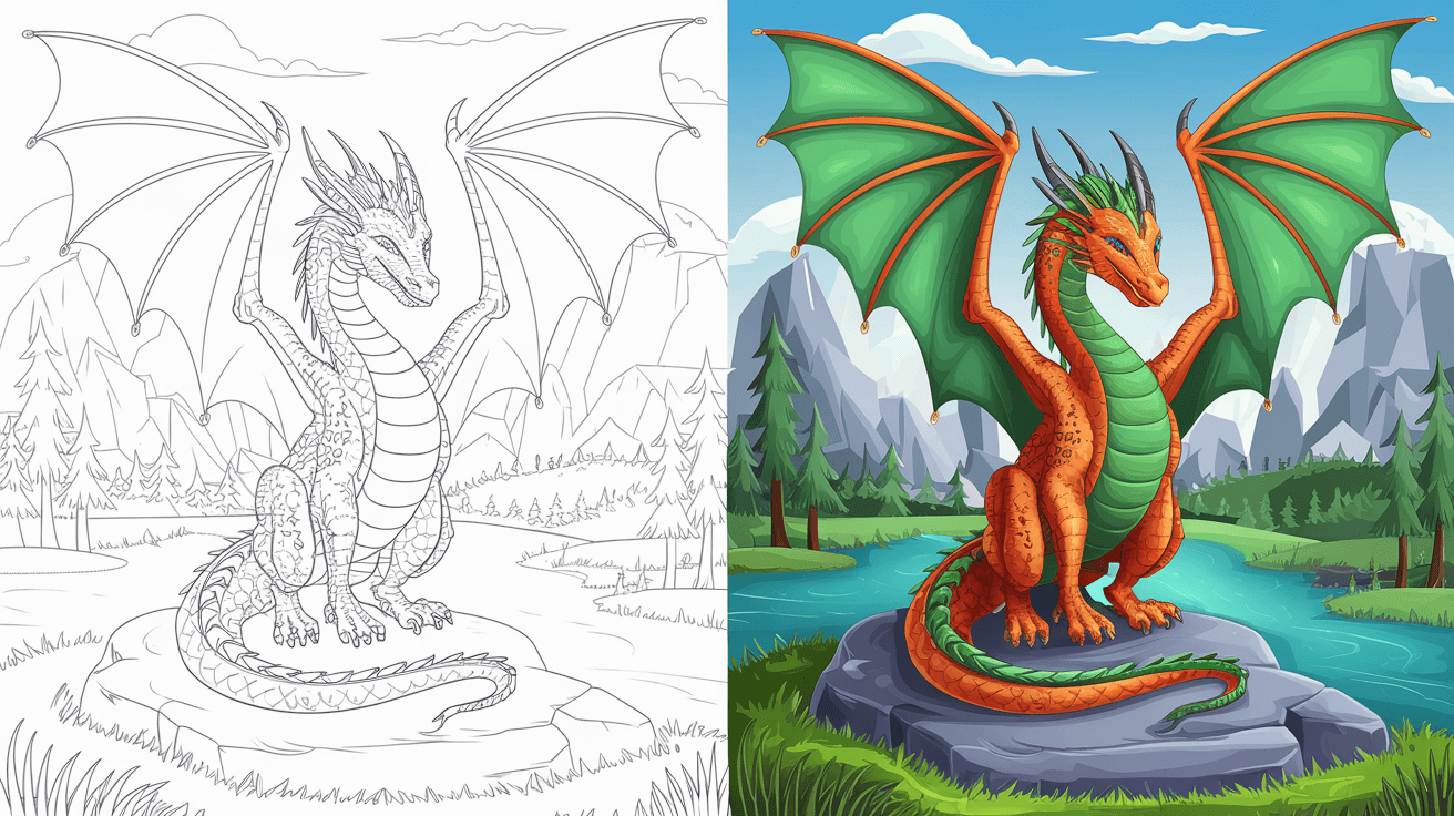 Dragon Coloring Pages 25 Free Printable PDF 