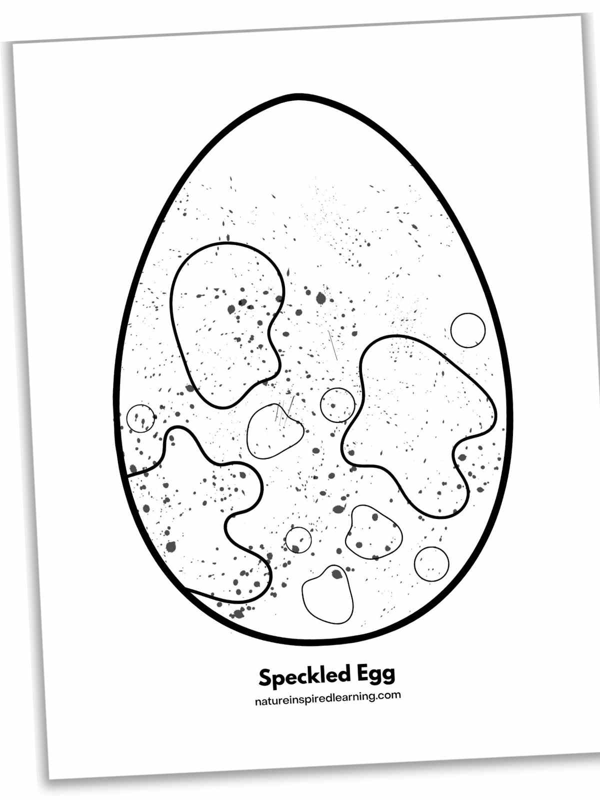 Egg Coloring Pages Nature Inspired Learning