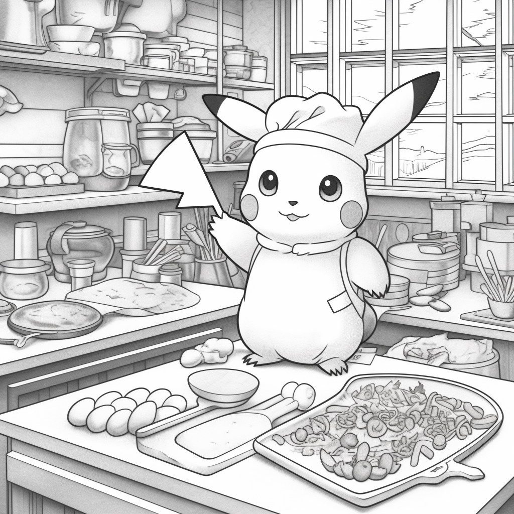 pikachu coloring pages