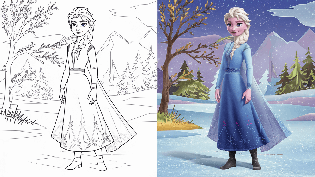 Elsa Coloring Pages From Frozen 40 Free Printable PDF 