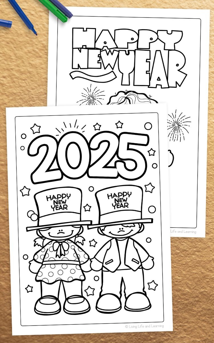 Enhance Learning With New Year Coloring Pages For Preschoolers