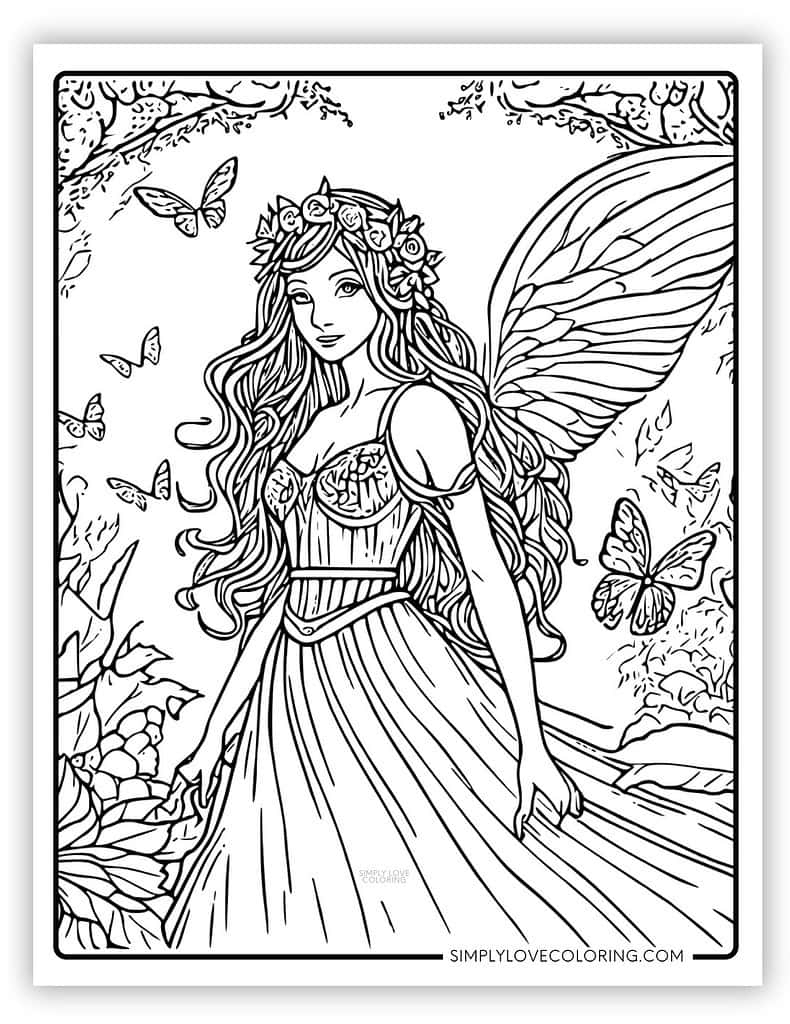 fairy coloring pages