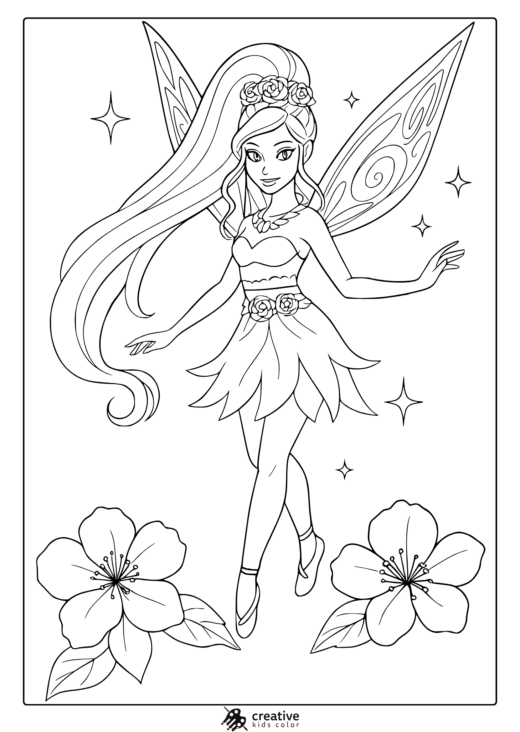 Fairy Coloring Pages Free Printable PDFs 