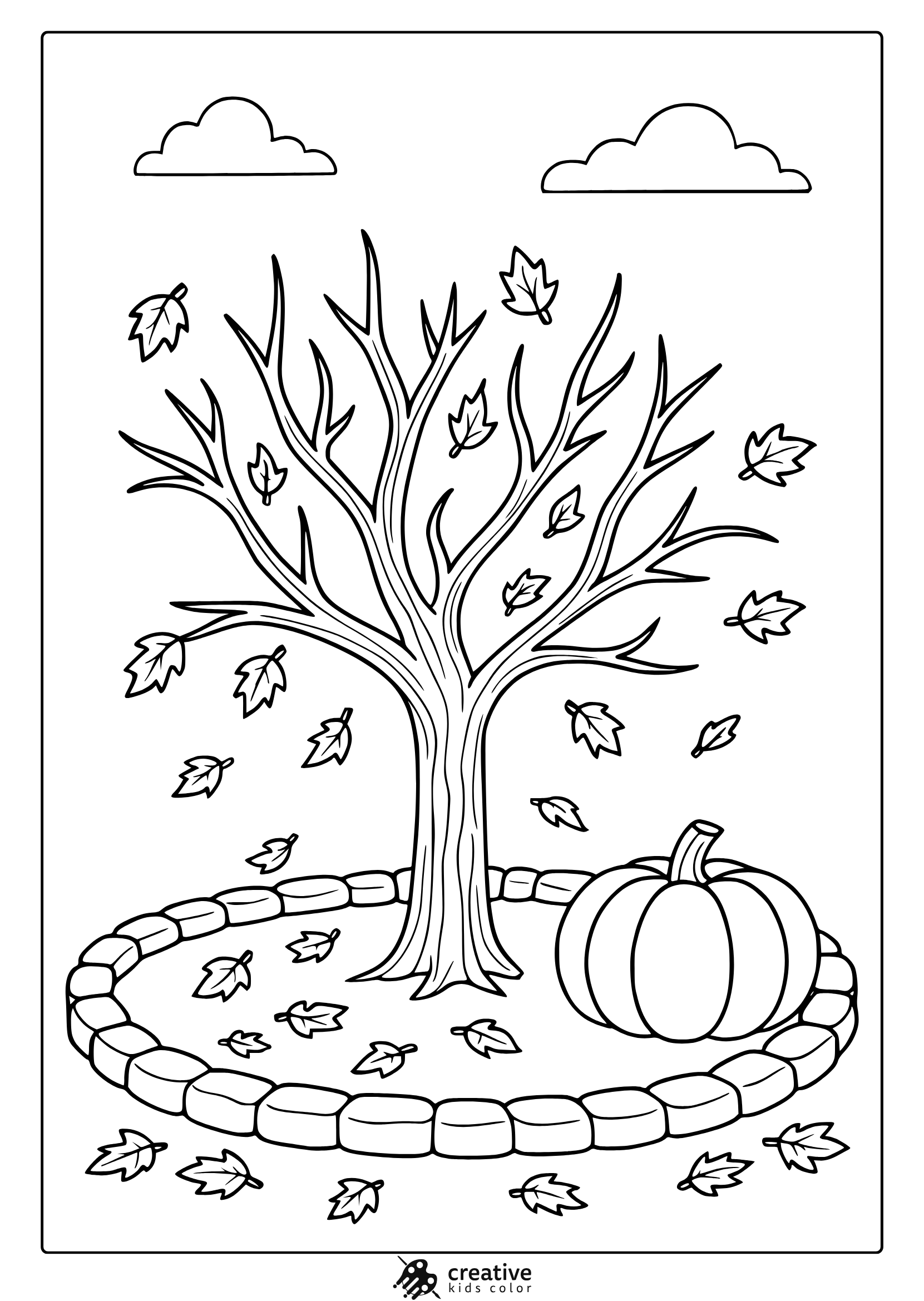 Fall Autumn Coloring Pages Free Printable PDFs 