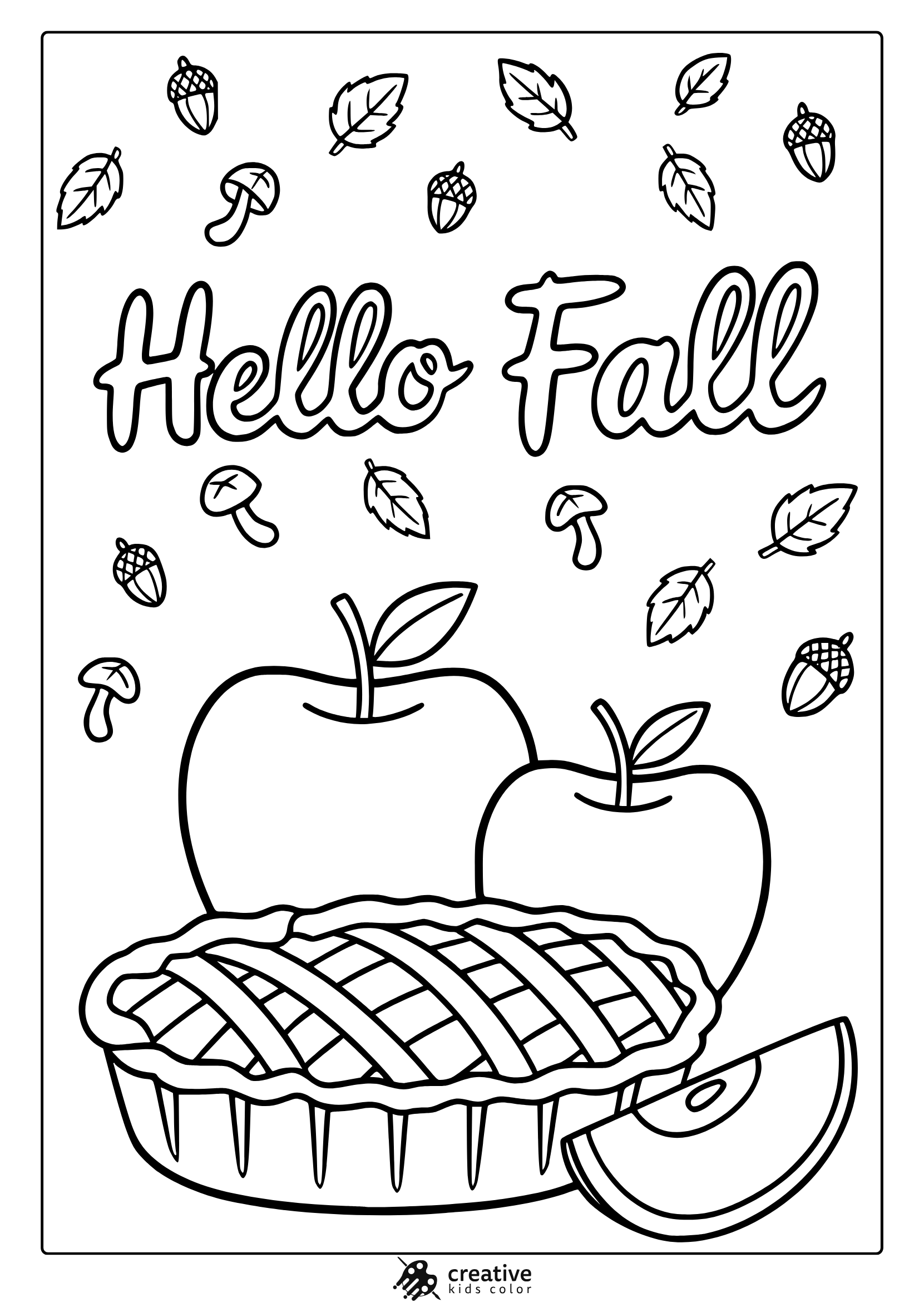 Fall Autumn Coloring Pages Free Printable PDFs 