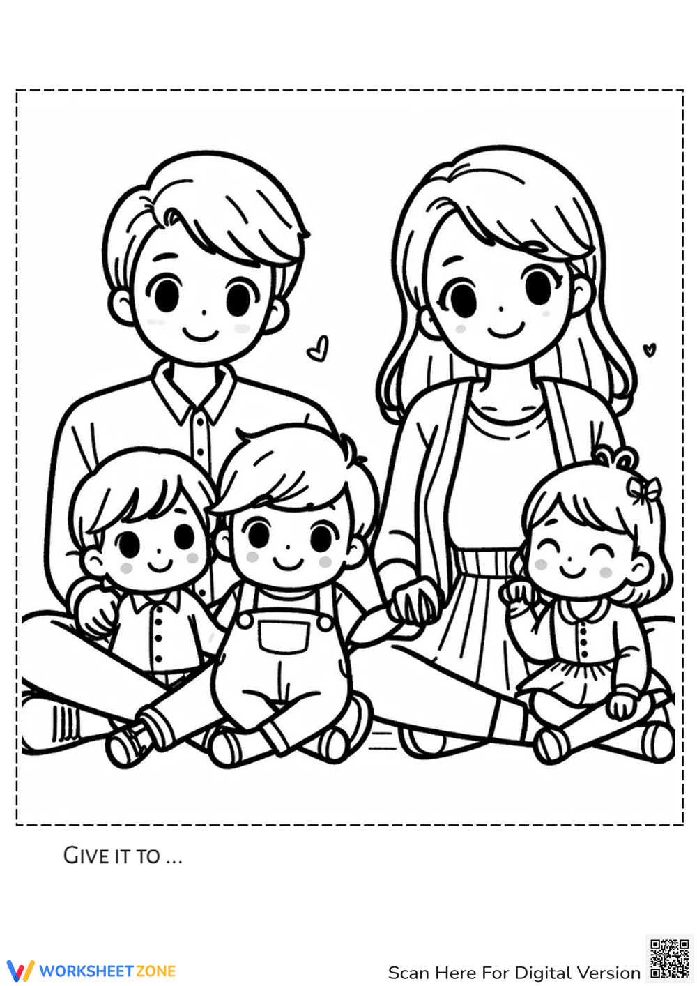 Family Coloring Pages Online And Printables 