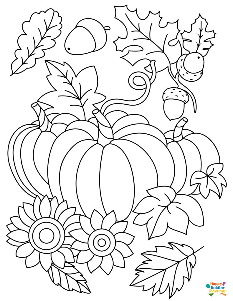 cute fall coloring pages