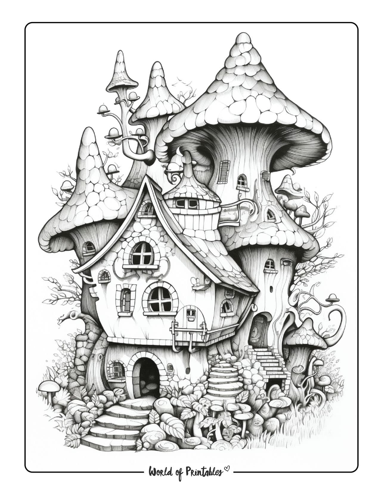 fantasy coloring pages