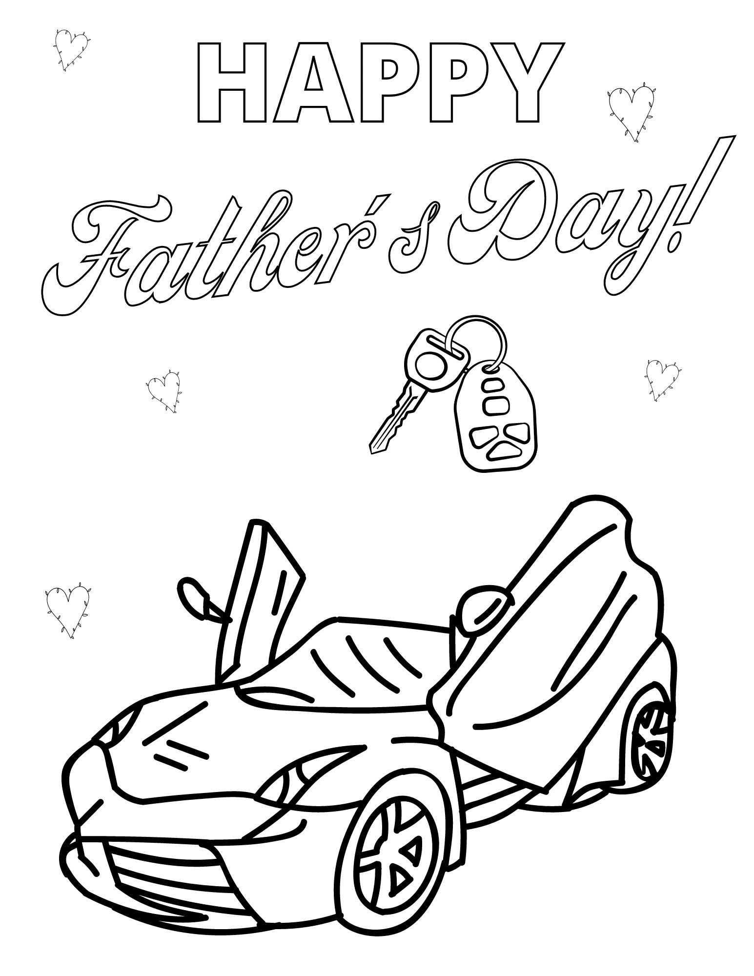 fathers day coloring page
