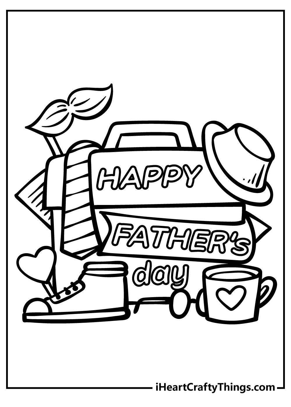 happy fathers day coloring pages