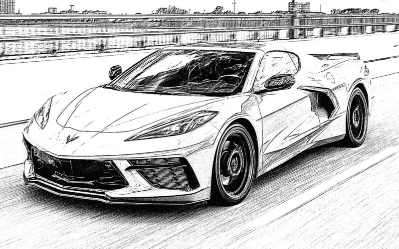 Fighting Boredom During Lockdown How About Some Corvette Coloring Pages Corvette Sales News Lifestyle