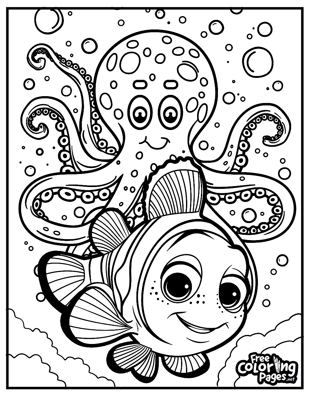 Finding Nemo Coloring Pages Free Coloring Pages