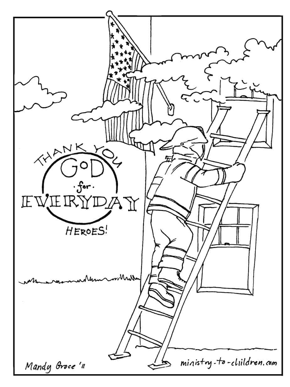 coloring pages of fireman